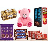 Chocolates &Teddy Bear Combo