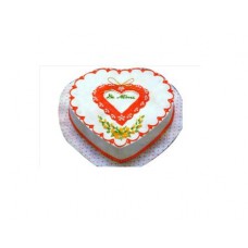 Vanilla Flavor Love Shape Cake(1Kg)
