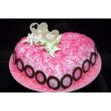 Special Strawberry Valentine Cake